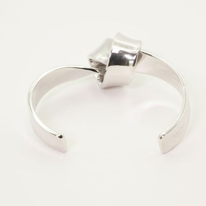 Celine Knot Wide Cuff Bangle Bracelet S 24-4700s