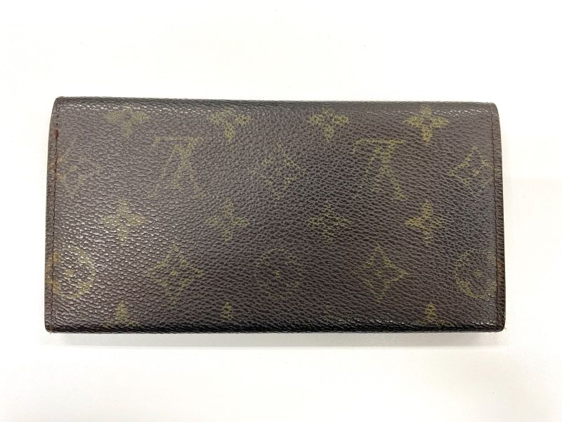 Louis Vuitton ルイ・ヴィトン モノグラム ポルトフォイユ・3カルトクレディ円 長財布 M61818 ブラウン スペイン製