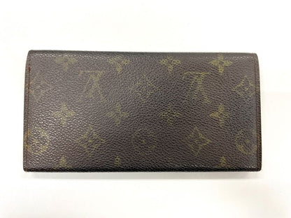 Louis Vuitton ルイ・ヴィトン モノグラム ポルトフォイユ・3カルトクレディ円 長財布 M61818 ブラウン スペイン製