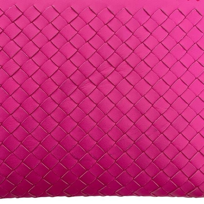 Bottega Veneta Clutch Bag Pink Intrecciato Butterfly Excellent Condition