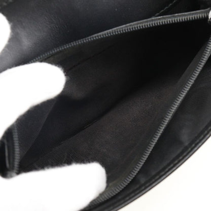 Gucci GG Striped 233112 Calf Black Unisex Long Wallet