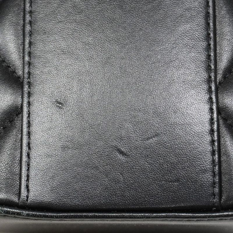 Chanel Vanity Bag Matelasse Lambskin Black Chien Pan Gold Hardware 2way Bag