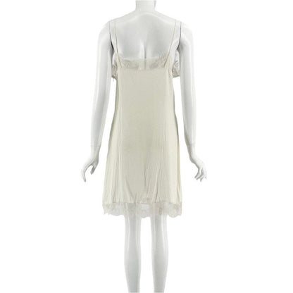 Gucci Dress GG Button '18 Tweed 40 Women's White Floral Lace Fabric L