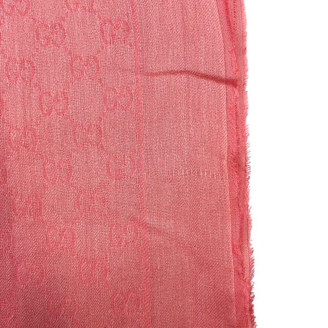 Gucci Shawl Pink 508027 411177 Cleaned Excellent Condition