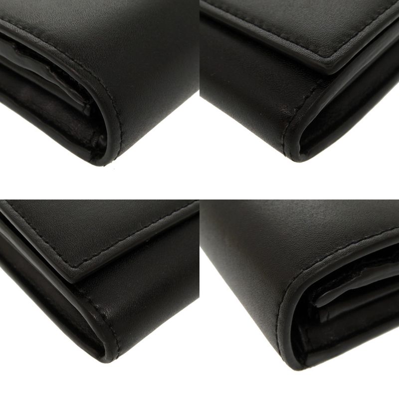 Fendi By The Way Continental 8m2051 Leather Black Long Wallet Black 2043 Fendi