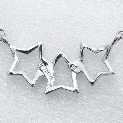 Tiffany & Co Triple Star 925 Silver Ladies 2.3g Necklace