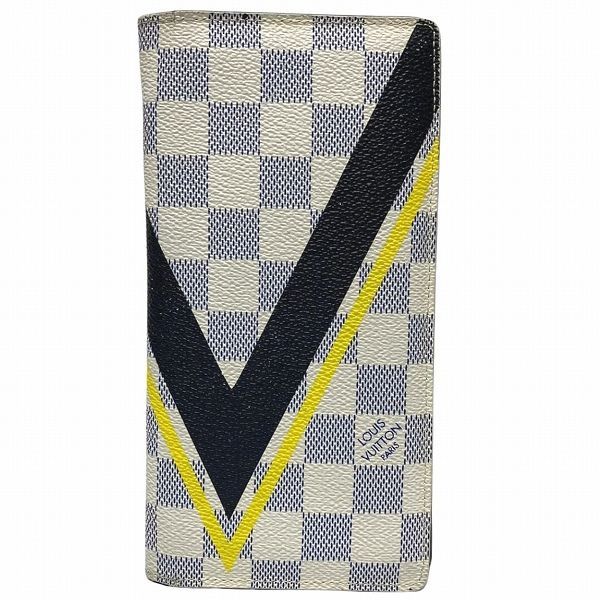 Louis Vuitton Damier Coast Portefeuille Brazza N64007 Bifold Wallet Long Wallet