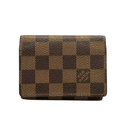 Louis Vuitton Damier Enveloppe Carte De Visite N62920 Ebène Card Case