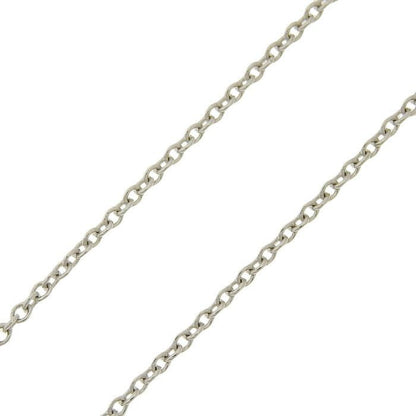 Tiffany & Co T TWO Circle Turquoise Necklace 18K White Gold 750 White Gold