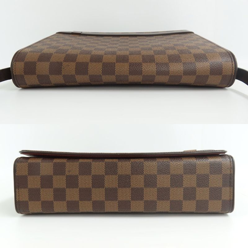 Louis Vuitton Tribeca Carre N51161 Damier Ebene One Shoulder Bag Brown