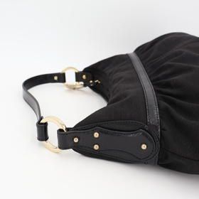 Fendi Chef Bag Zucca Pattern Current Model One Shoulder Black Canvas