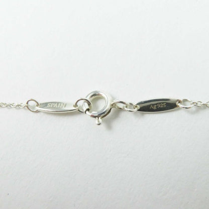 Tiffany & Co By-the-yard 0.05ct 1P Diamond Necklace Ag925 Silver Weight 1.5g