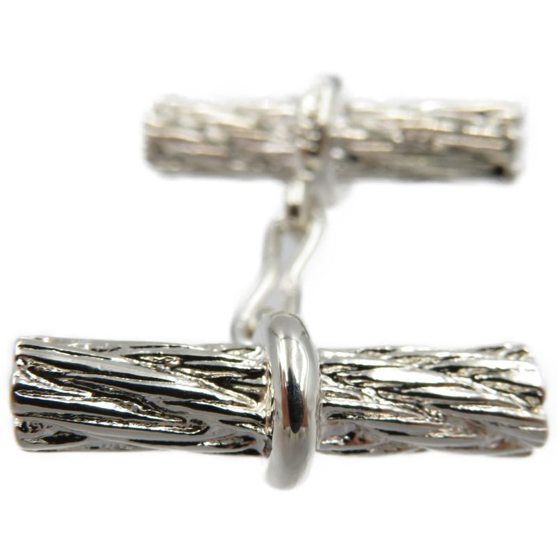 Hermes Cufflinks Silver925 Silver 0047