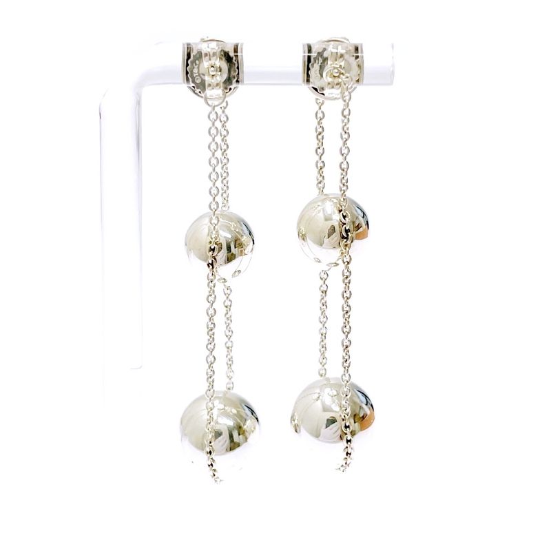 Tiffany & Co Tiffany & Co Silver Hardware Ball Triple Drop Earrings 12.4g 925