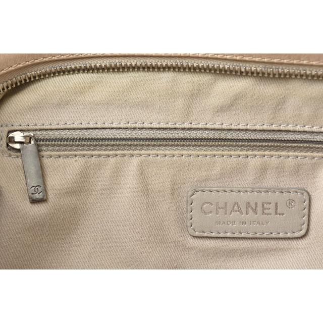 Chanel Tote Shoulder Bag 2-way Coco Mark Beige Brown
