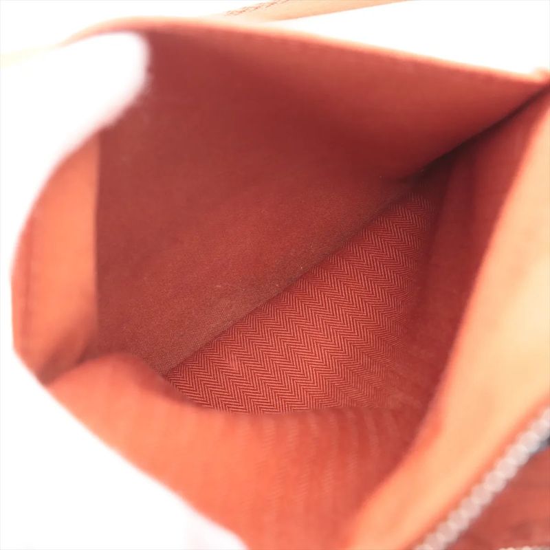 Hermes Acapulco Bassus Twirl Chevron Leather Shoulder Bag Crossbody Messenger