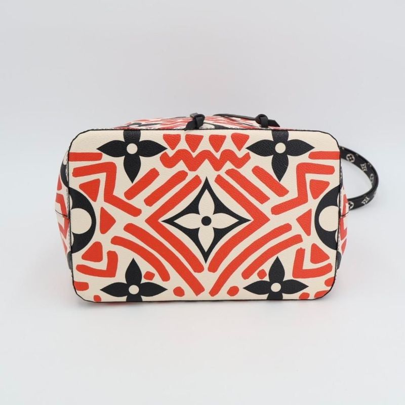 Louis Vuitton M45362 Neo Noe Crafty Monogram Giant Cles Cresme Rouge Leather