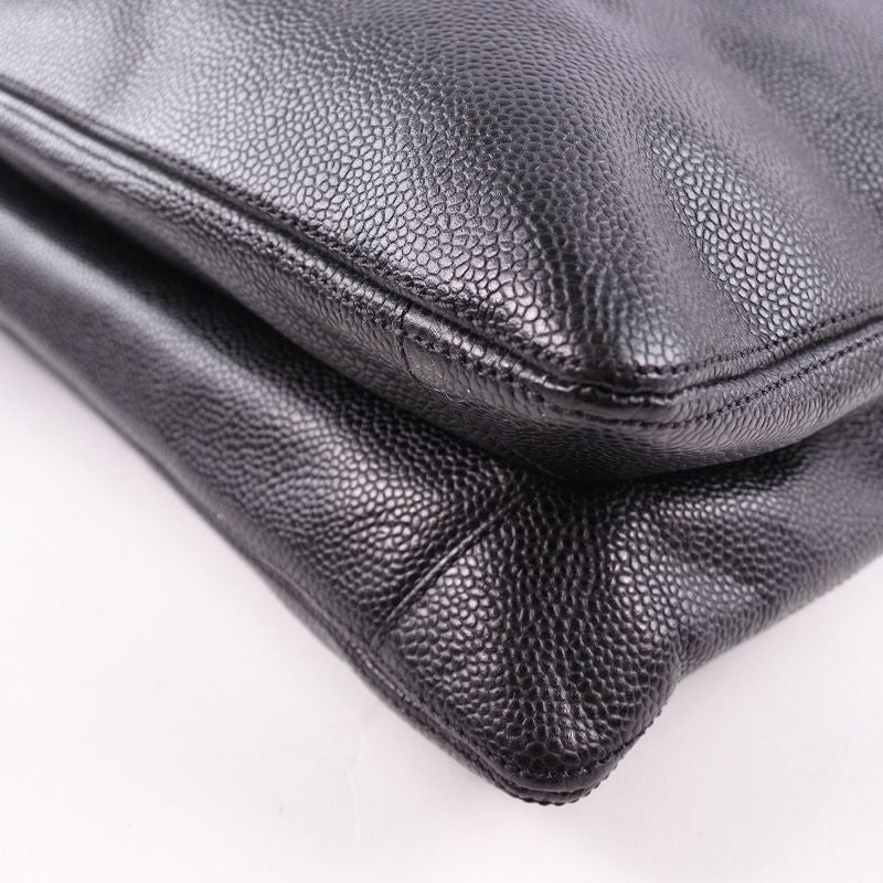 Chanel Shoulder Tote Caviar Skin Black Ladies Tote Bag