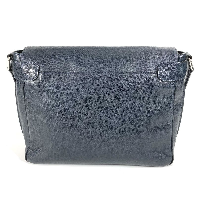 Louis Vuitton Shoulder Bag Romain MM Romain MM M32624 Taiga Leather Boreal Navy