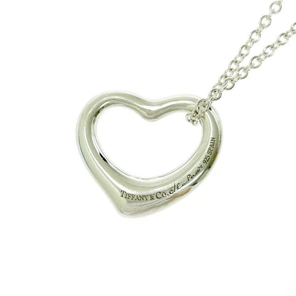 Tiffany & Co Tiffany & Co Silver Elsa Peretti Open Heart Necklace 7.0g 925