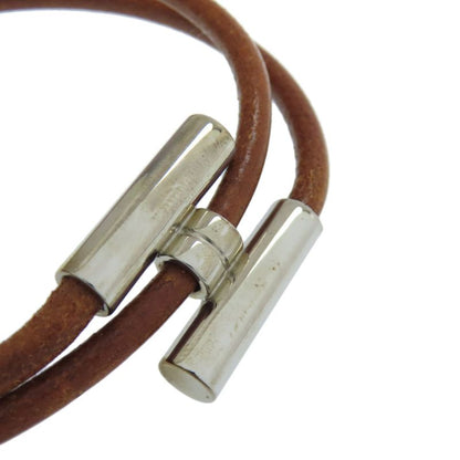 Hermes Tourni Bracelet Metal Leather Ladies