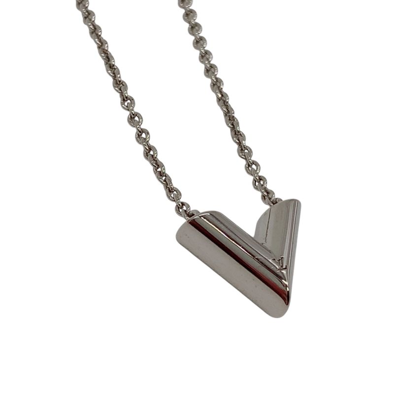 1605 Louis Vuitton Escential V Silver Necklace M63197 Louis Vuitton