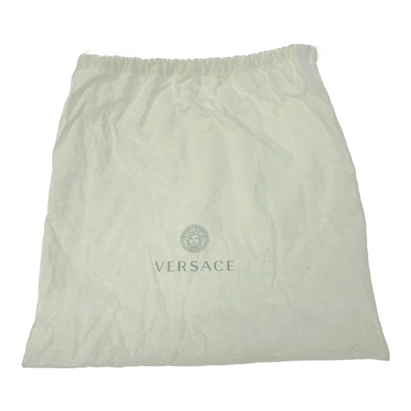 Versace Leather Virtus Chain Shoulder Bag Beige 412403 Shoulder Bag