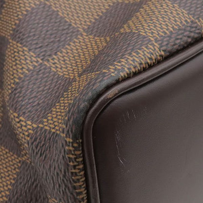 Louis Vuitton Tote Bag Chelsea Damier Canvas Damier Ebene Gold Hardware Brown