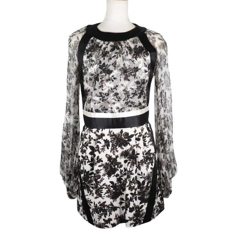 Balenciaga Silk White/black Women's Dress