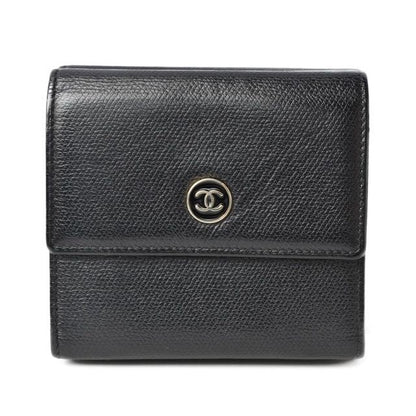 Chanel Foldable Wallet with Double Hooks Black