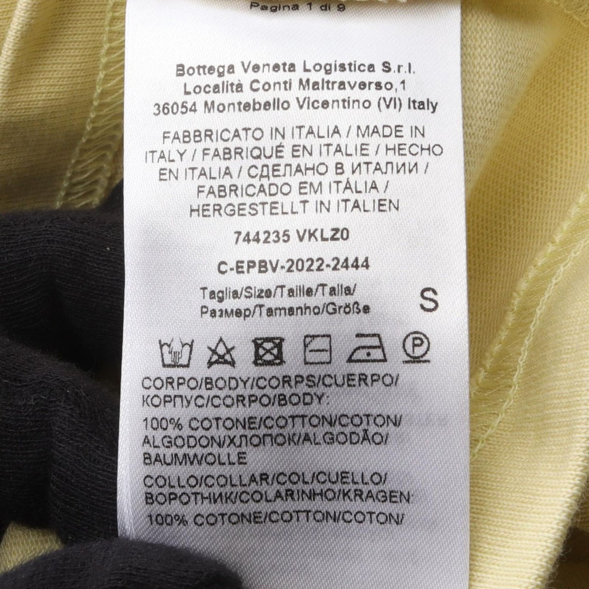 Bottega Veneta Short Sleeve T-Shirt Snake Jersey Square Neck Cotton — view 4