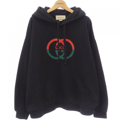 Gucci Cotton Jersey Print Hooded Sweatshirt Hoodie