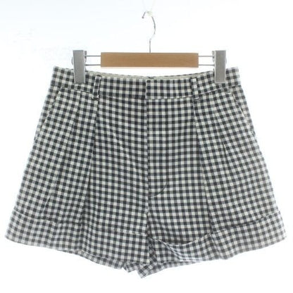 Louis Vuitton Brown Tag Shorts Gingham Check Zip Fly Black White XZ