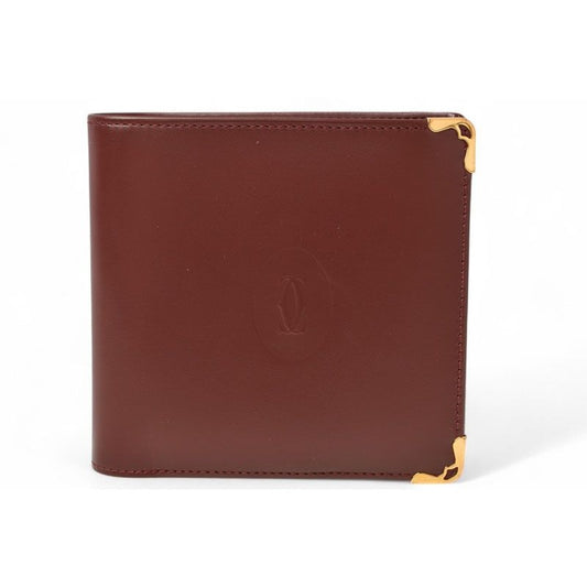 Cartier Fold Wallet Vintage Must de Cartier Bordeaux