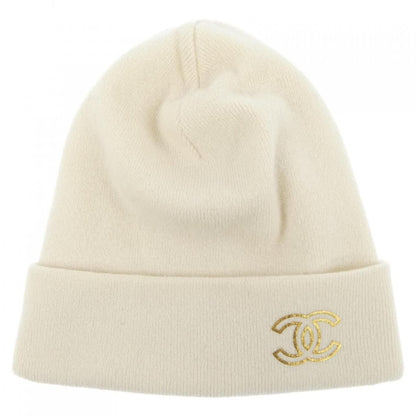 Chanel Knit Cap Cashmere White