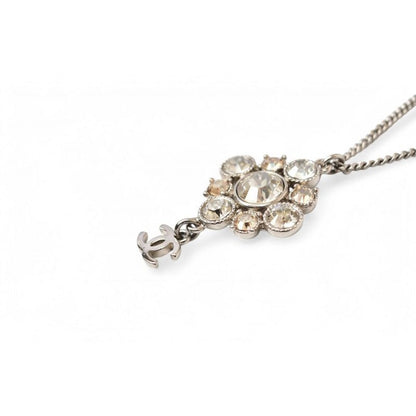 Chanel 2-Way Coco Mark CC Rhinestone Silver A12 — view 4