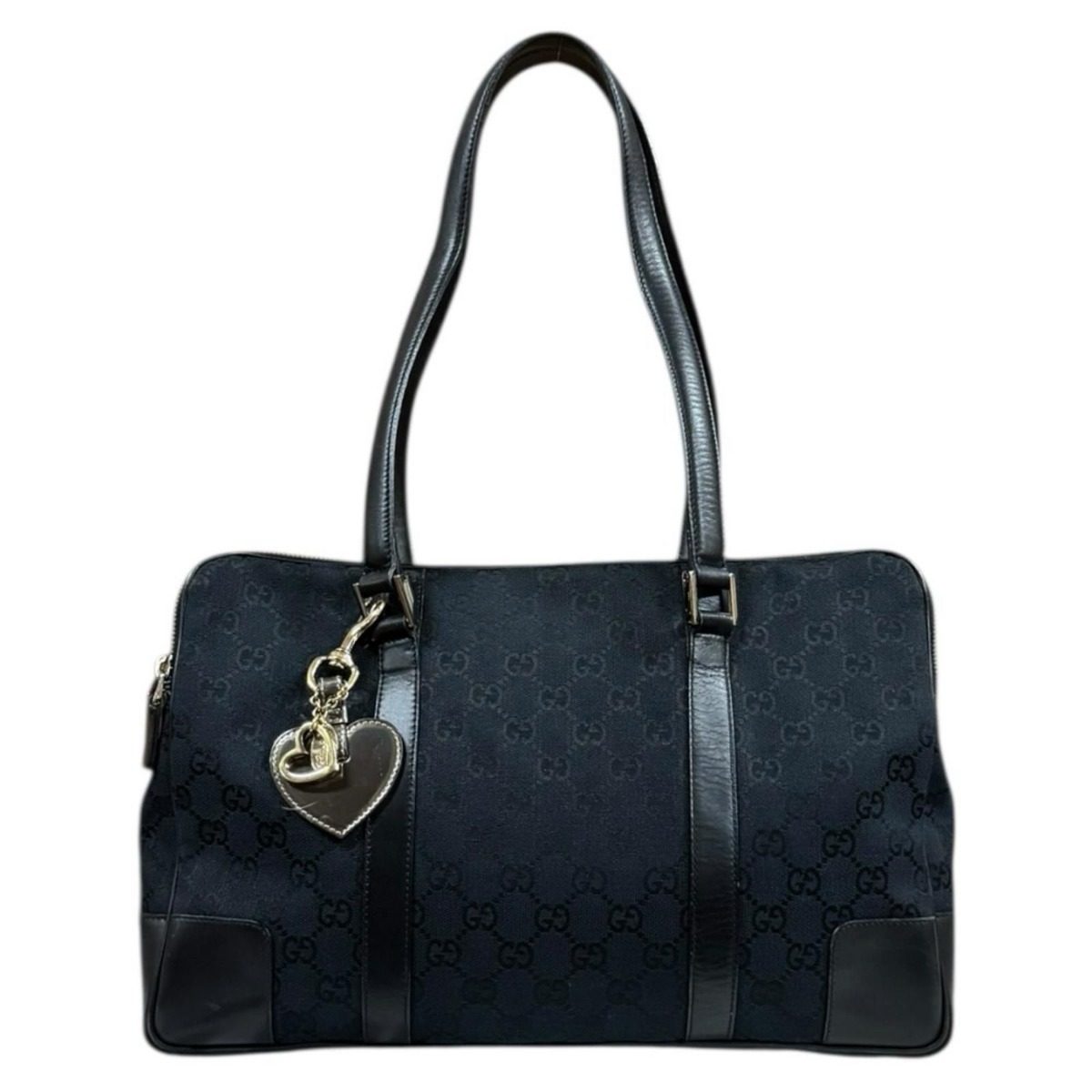 Gucci GG Canvas Shoulder Bag Black