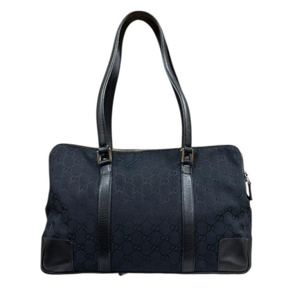 Gucci GG Canvas Shoulder Bag Black — view 3