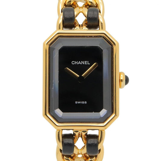 Chanel Watch Premiere M Black Leather