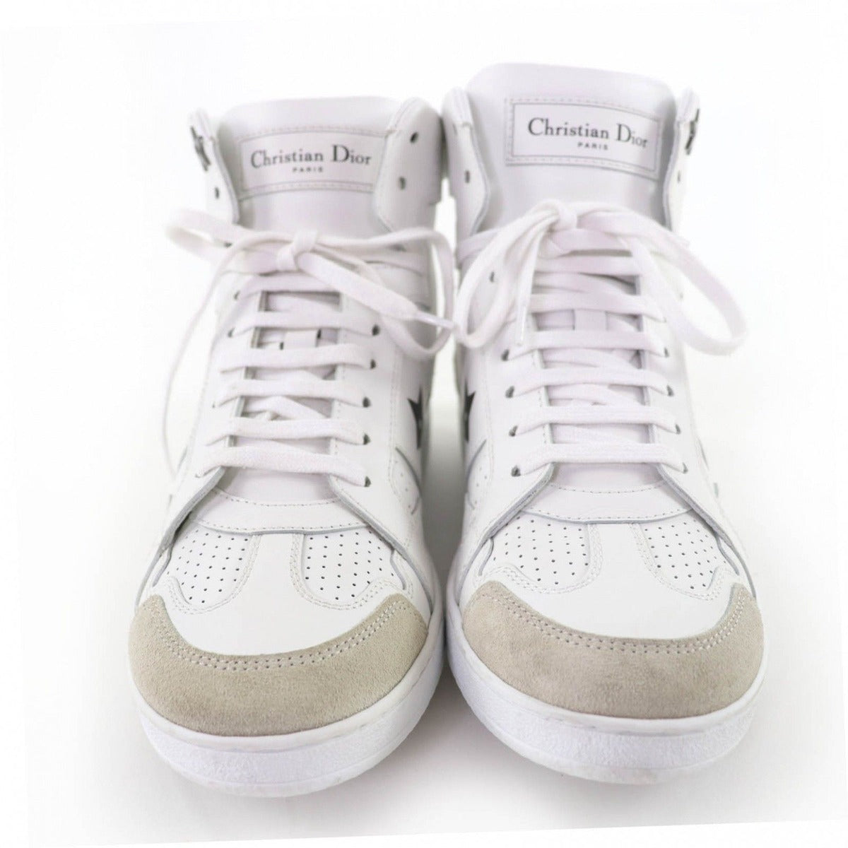 Dior Star Leather High Cut Sneakers White 36.5 — view 4