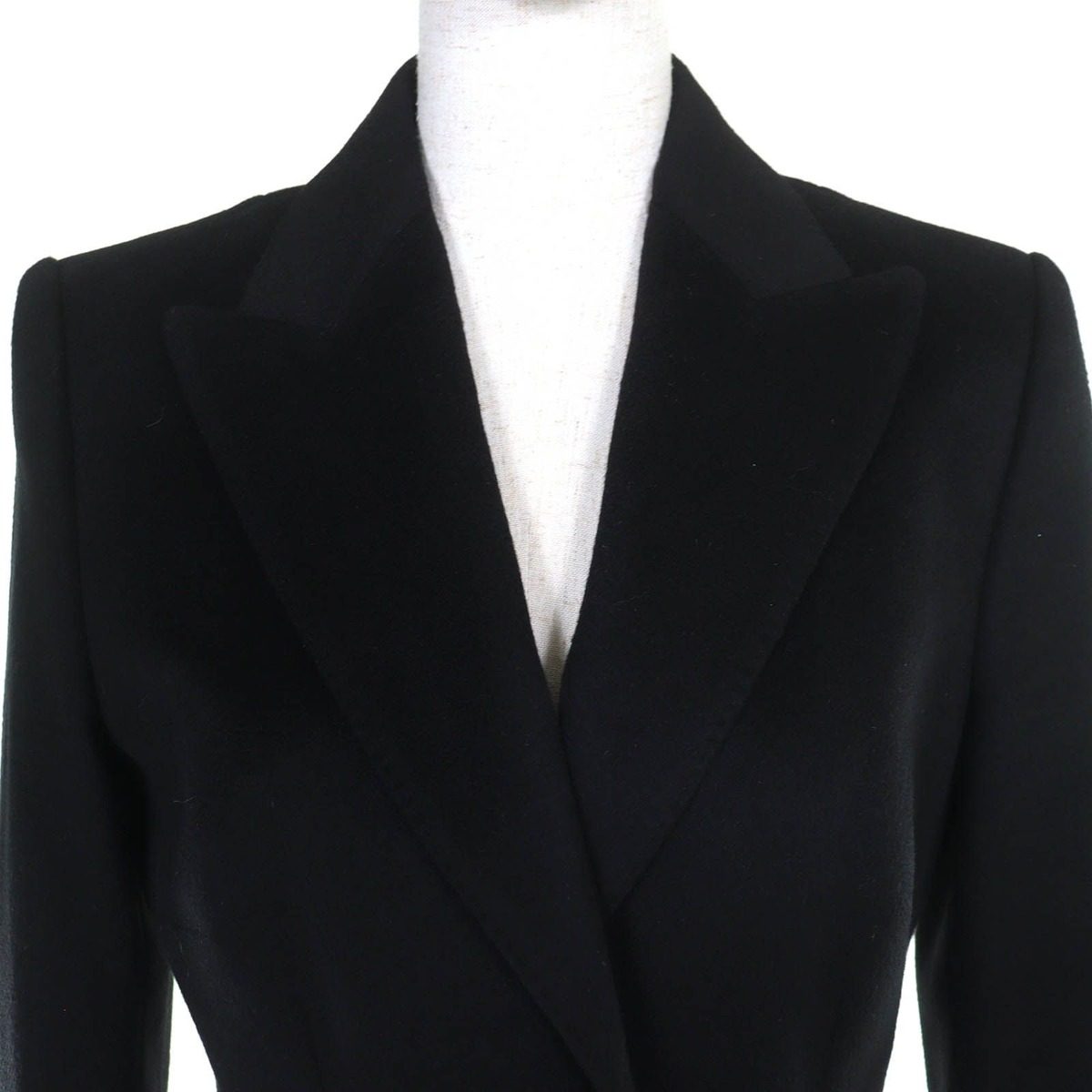 Dolce & Gabbana Wool Lining Leopard Pattern Peaked Lapel Color Single Long Coat — view 4