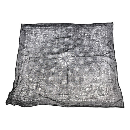 Saint Laurent Paris Wool Paisley Bandana Black