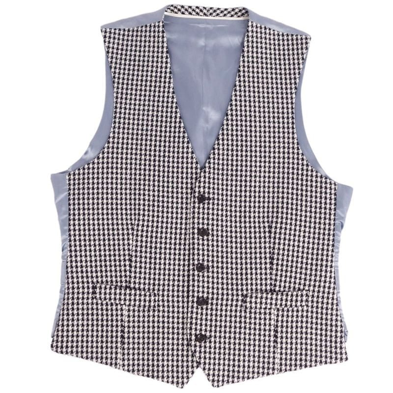 Gucci Ensemble Tailored Jacket Vest Gilet Checked Wool Outerwear 48 — view 7