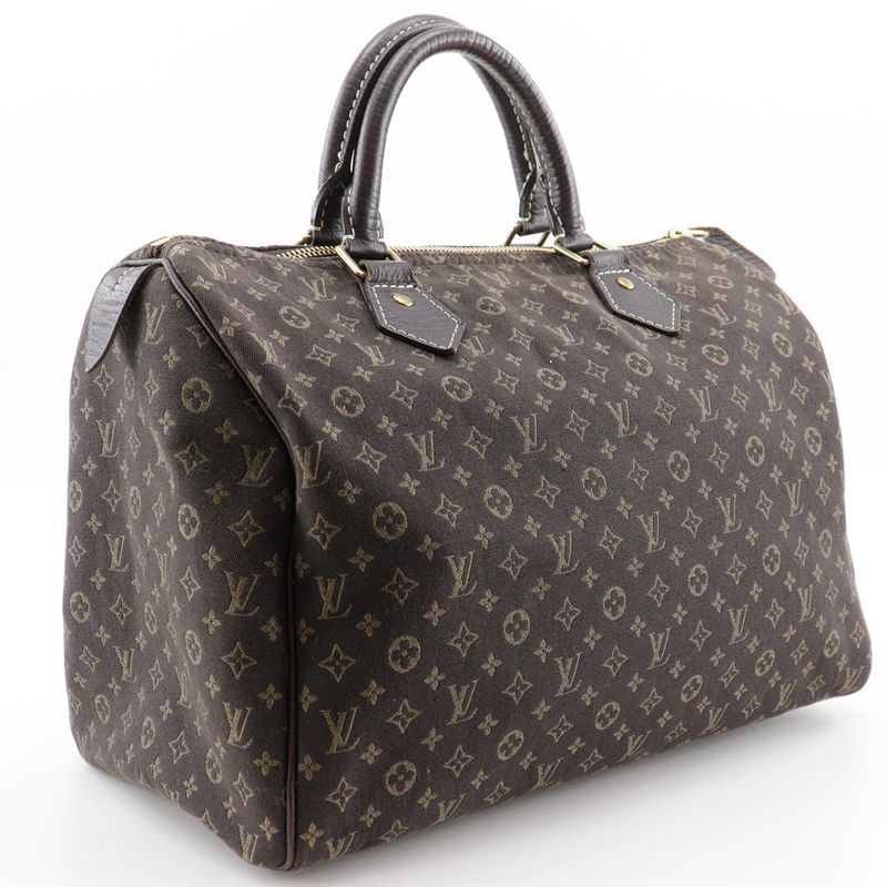 Louis Vuitton Speedy 30 Mini Boston M95224 Monogram Mini Lin Ebene Brown Sp0037