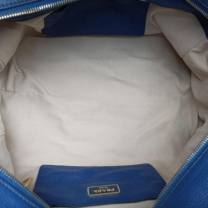 Prada Vitello Grain Blue Leather Bn2767158