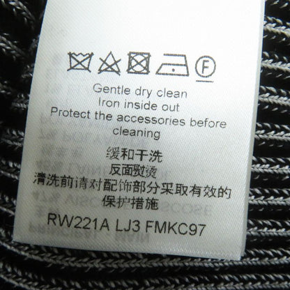 Louis Vuitton 22SS Trumpet Sleeve Cardigan Black Gray M With Box Made In Italy