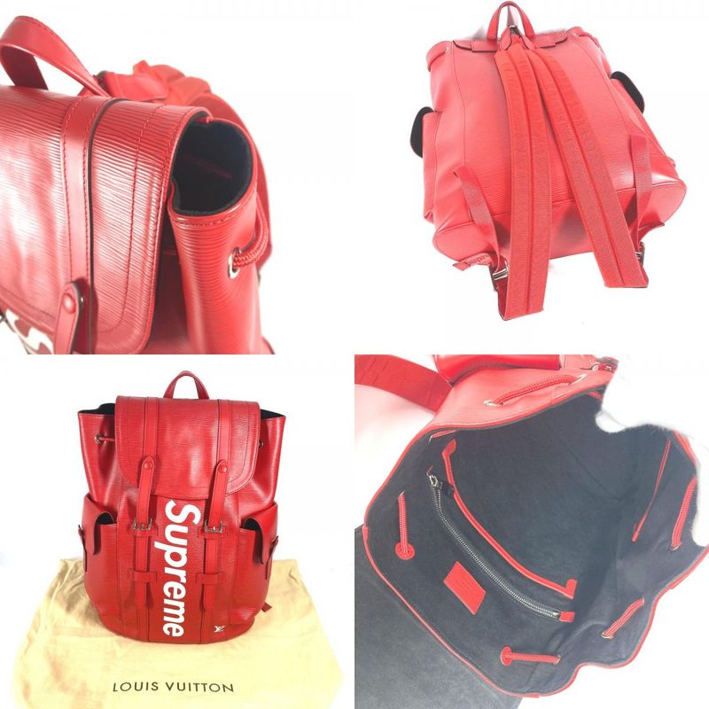 Louis Vuitton Backpack Sac Epi Christopher PM M53414 Epi Leather Red