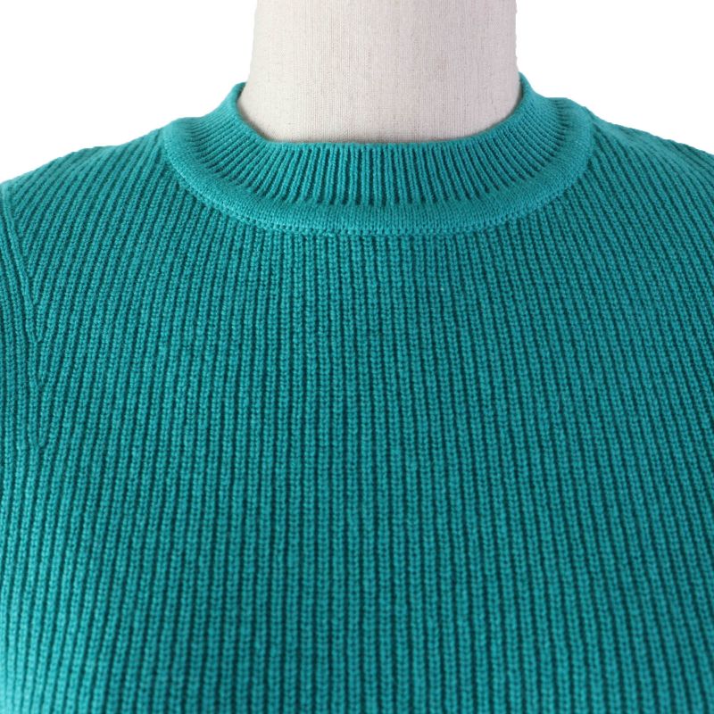 Hermes 2024 100% Cashmere Short Sleeves Short-sleeved Knit Green Tone 36 Made