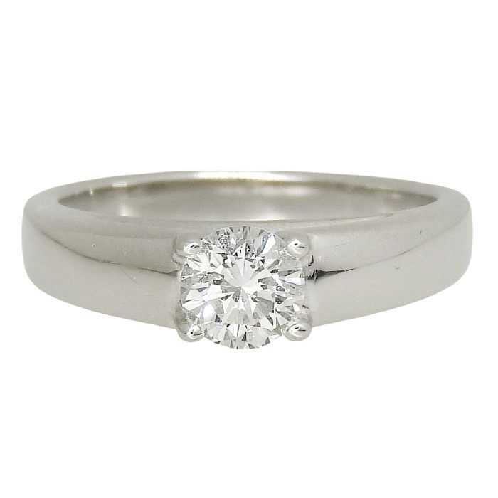 Bvlgari Marie-marie Solitaire Diamond Ring Pt950 Platinum Diamond 0.39ct #6