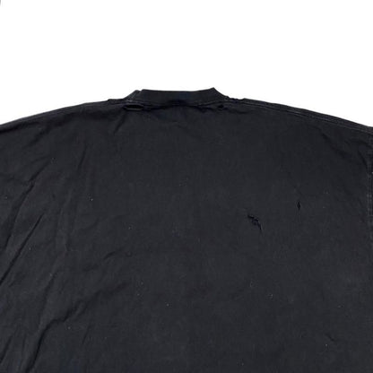 Balenciaga Long Sleeve Long T-Shirt Damaged Logo 681046 5 Size Black Orange